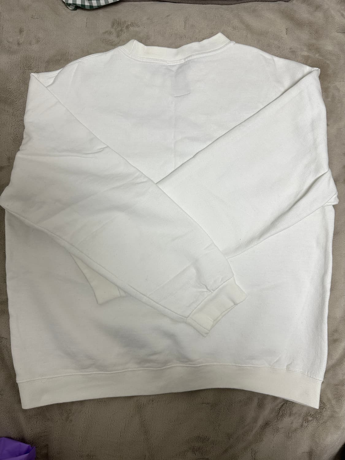 와일드 동키 화이트 맨투맨(기모) 상품이미지2