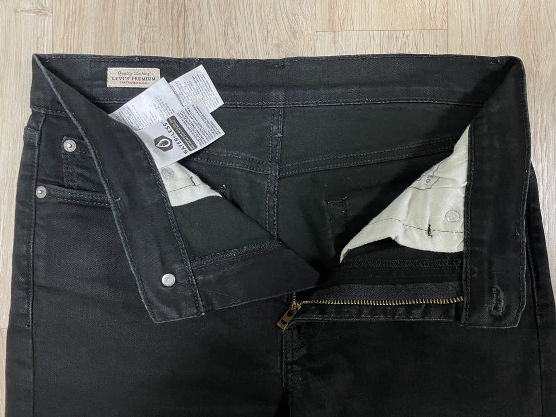 30~31) 리바이스 매장판 빅E 프리미엄 510 슬림핏 블랙진 데님팬츠 상품이미지6