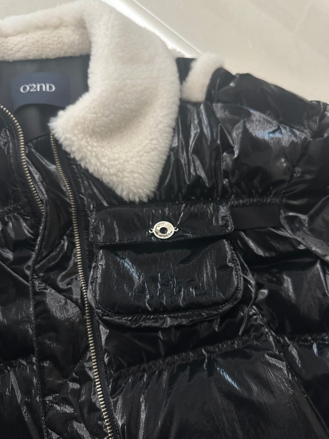 오즈세컨 블랙 숏패딩 상품이미지5