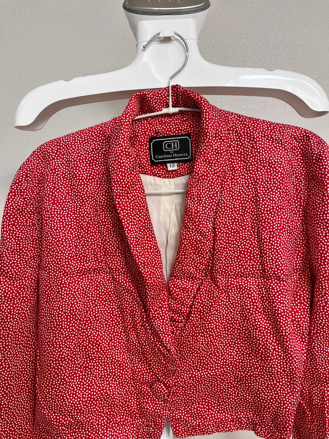 아메리칸 빈티지 레드 도트 크롭 재킷 상품이미지2