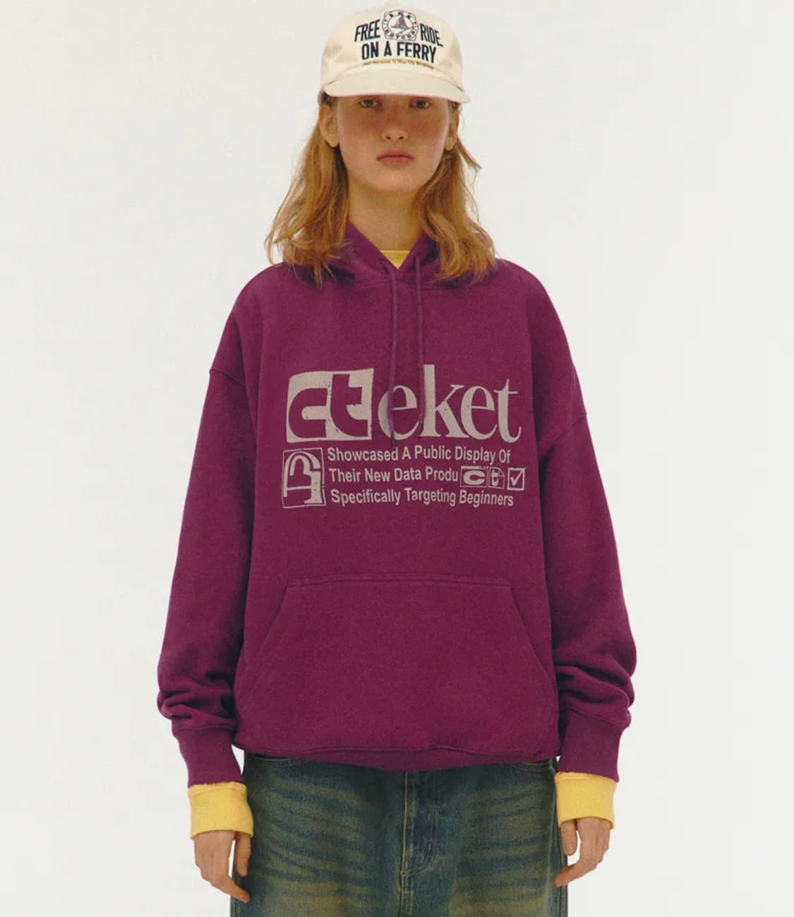 테켓 마젠타 후드 상품이미지1