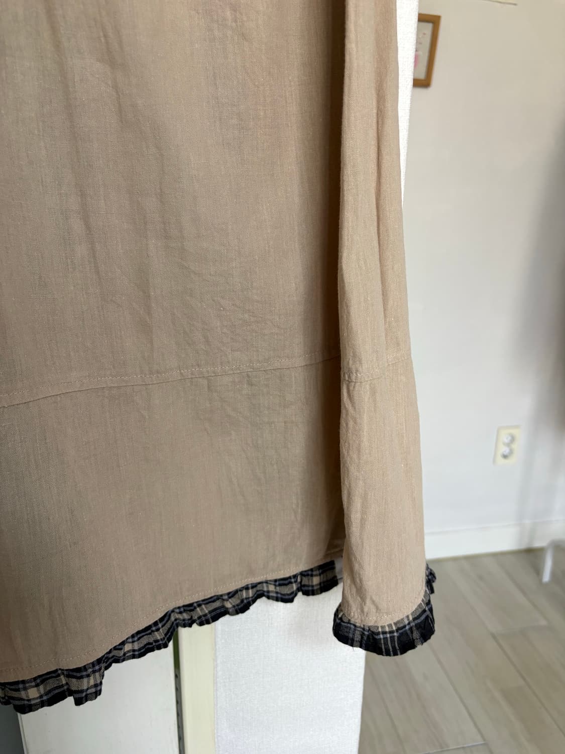 베이지 패치 프릴 스커트 상품이미지7