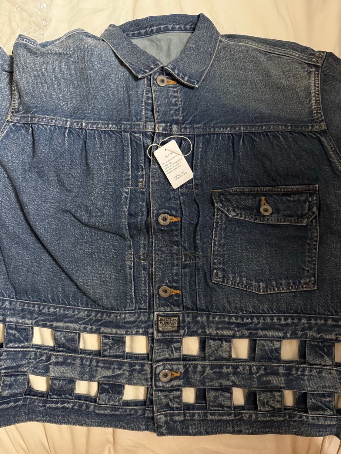캐피탈 11.5oz 윈도우페인 데님자켓 상품이미지2