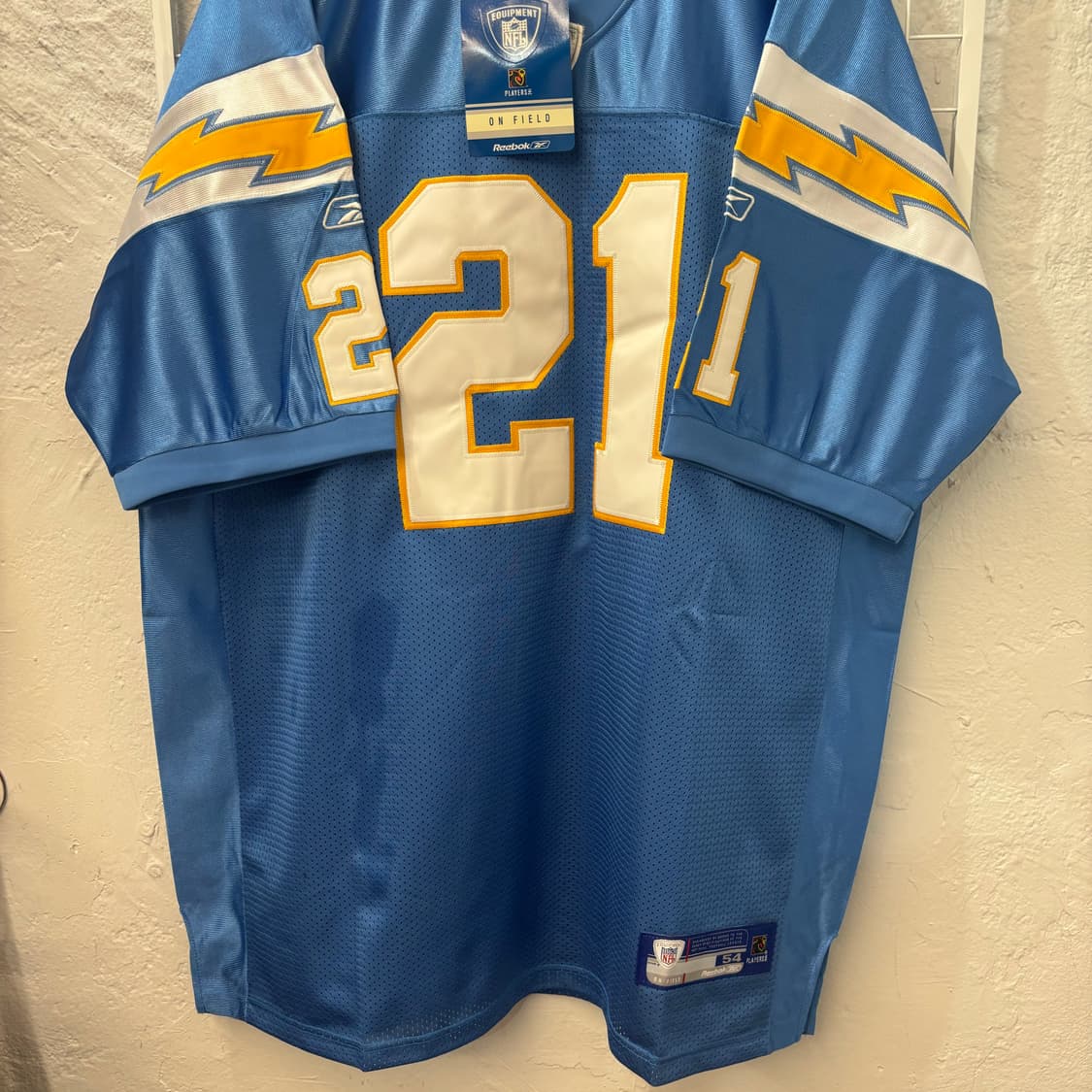 NFL X 리복 LA 차저스 블루 유니폼 져지 2XL 상품이미지4