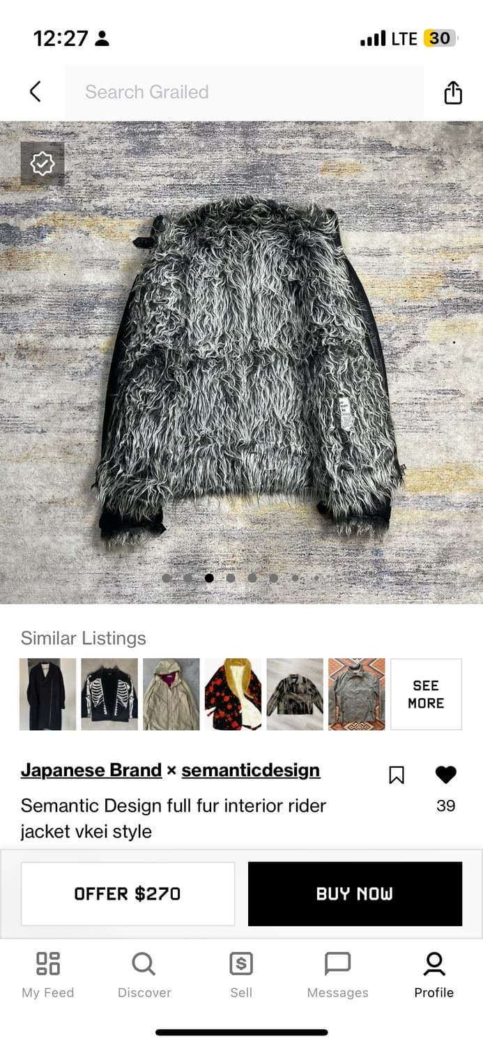 Semantics design 유광 스웨이드 퍼 자켓 상품이미지3