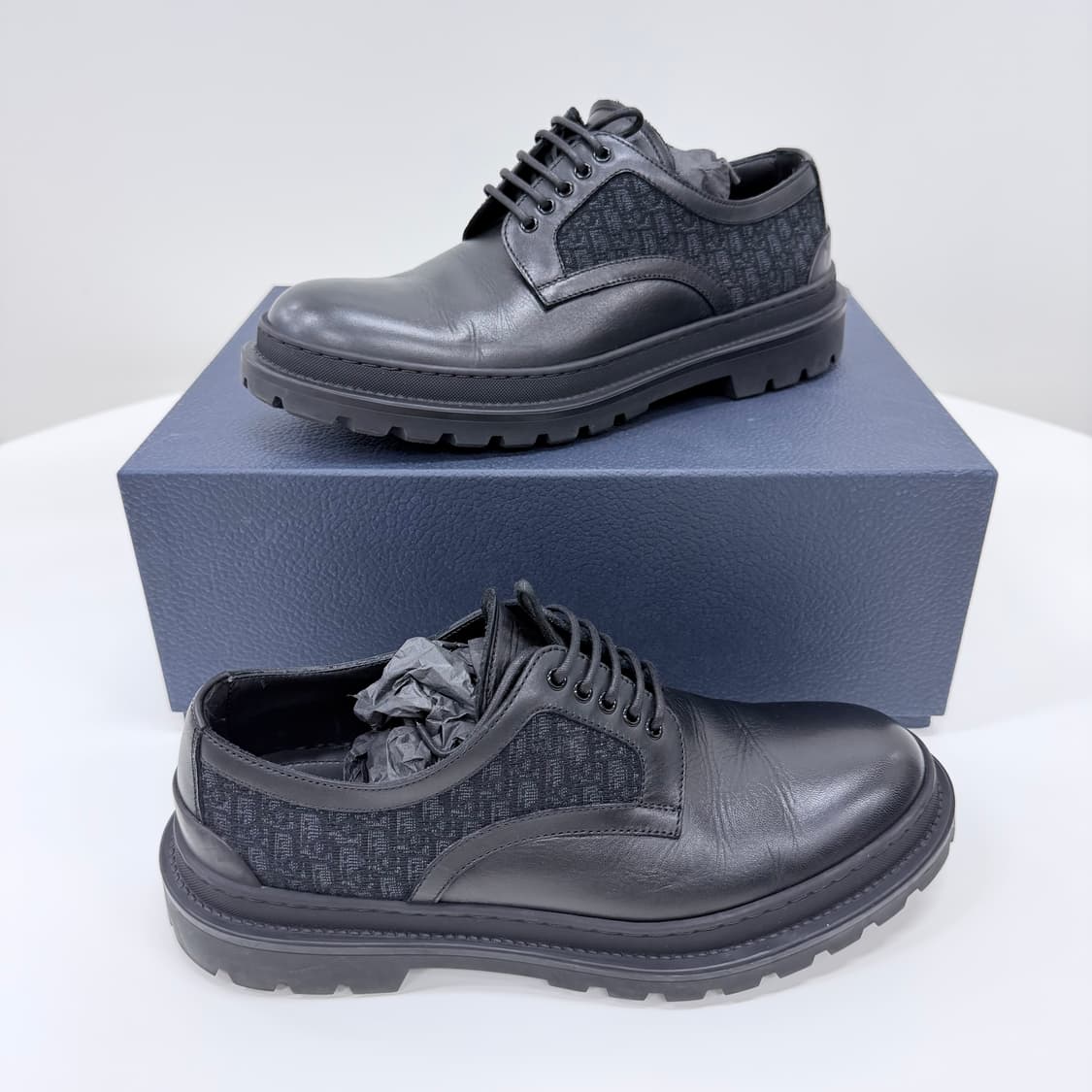 [S+급/250] 디올 오블리크 익스플로러 더비슈즈  블랙 상품이미지3