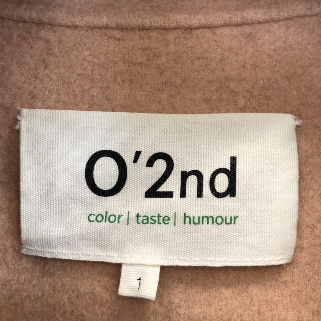 오즈세컨 한섬 캐시미어 코트 85-96-160 컬러배색  상품이미지6