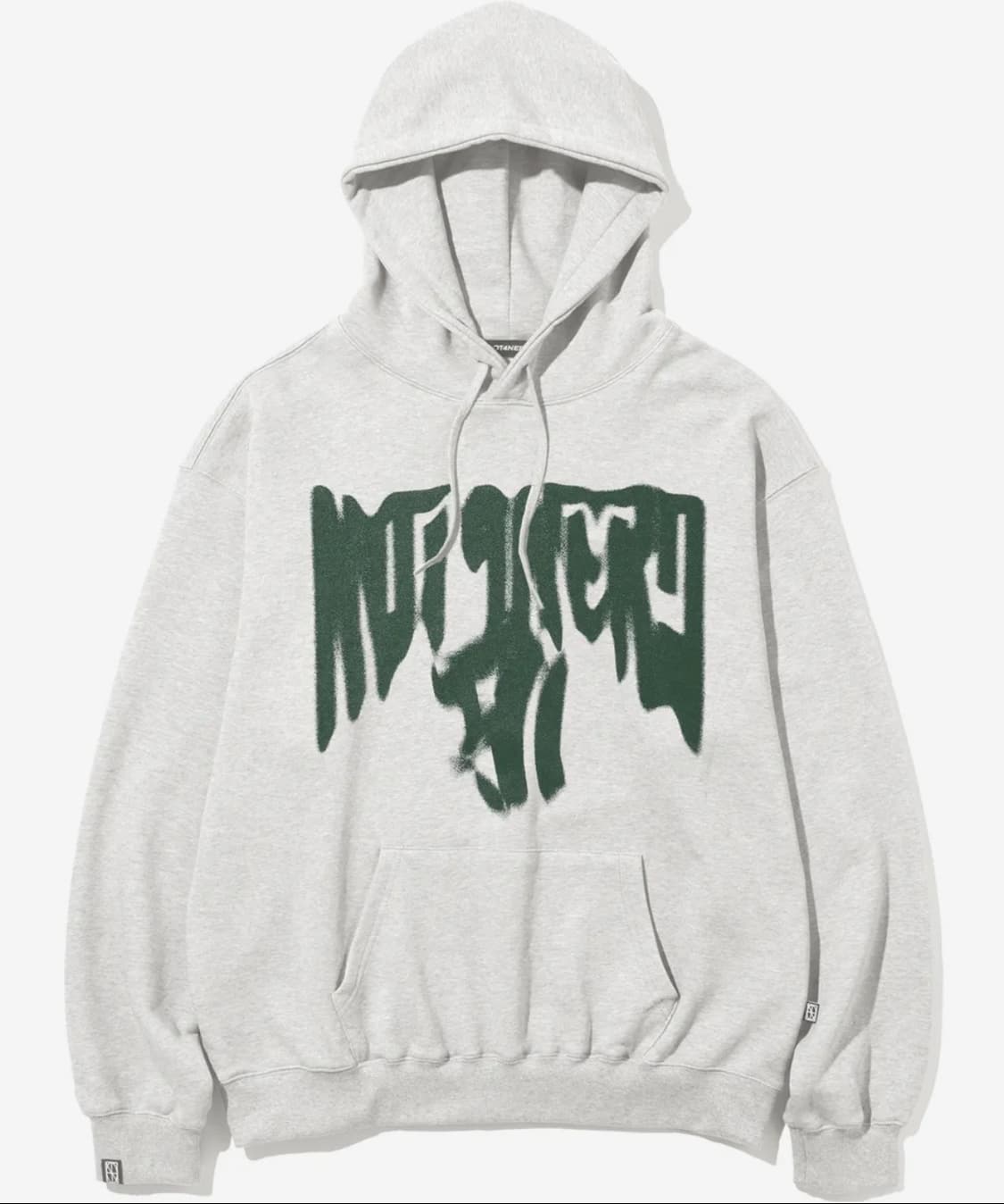 낫포너드 블러 로고 그레이 후드 XL 상품이미지2