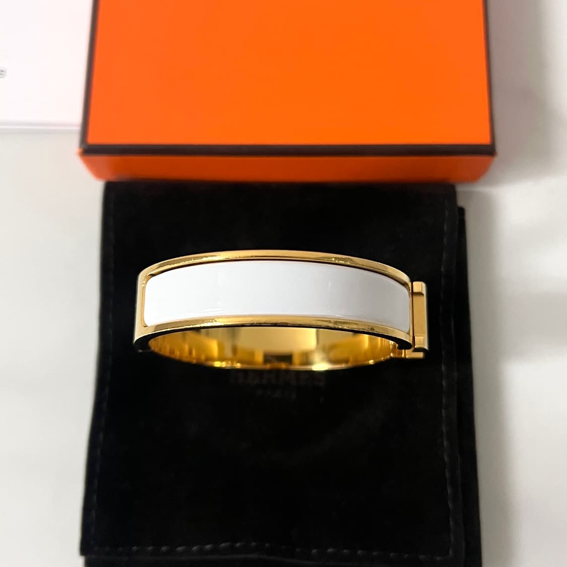 [A급/정품] 에르메스 클릭아슈 팔찌 화이트 골드 PM 상품이미지3