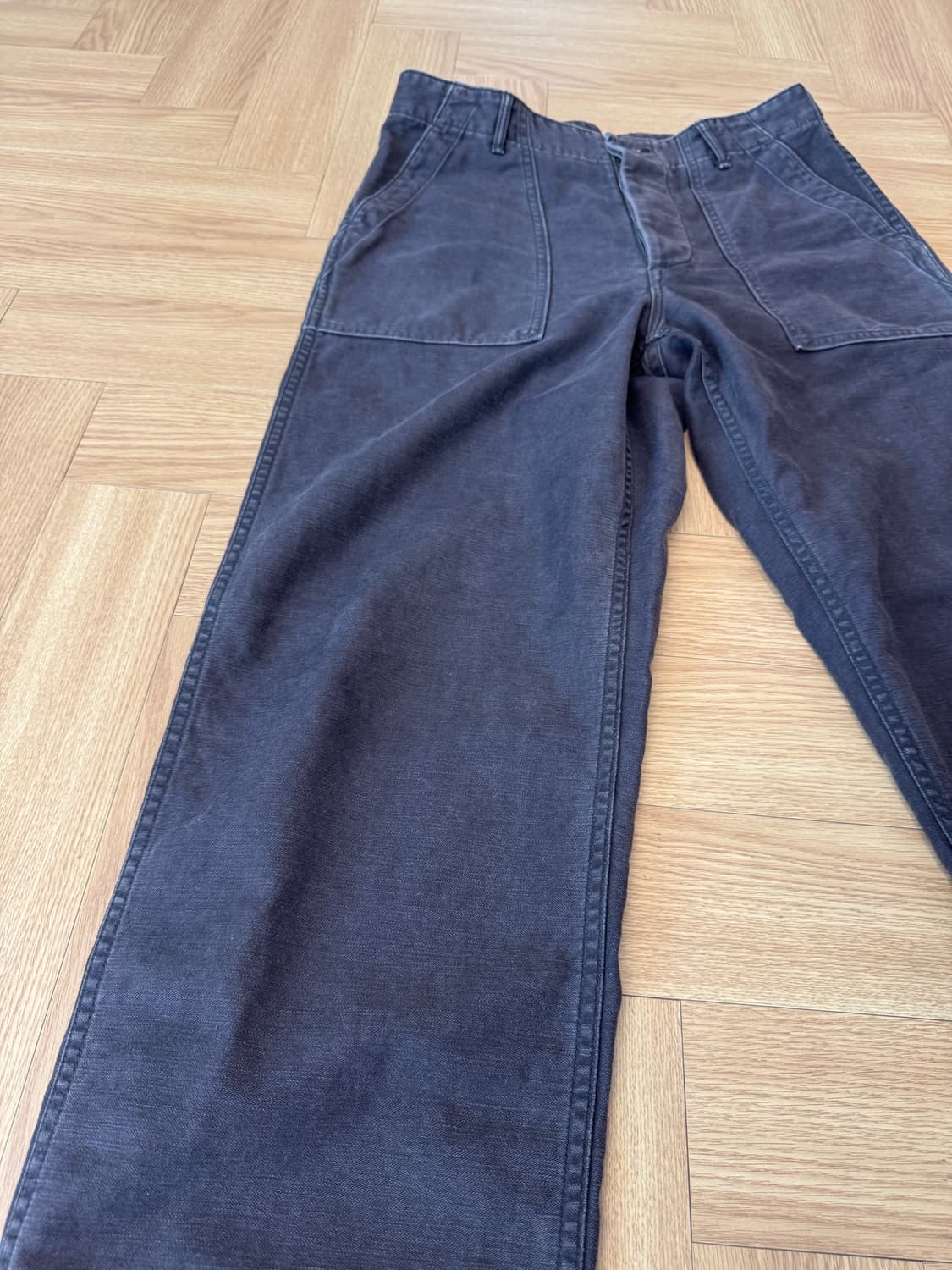 오어슬로우 퍼티그 팬츠 블랙스톤워싱 / M(2) / 레귤러핏 상품이미지2