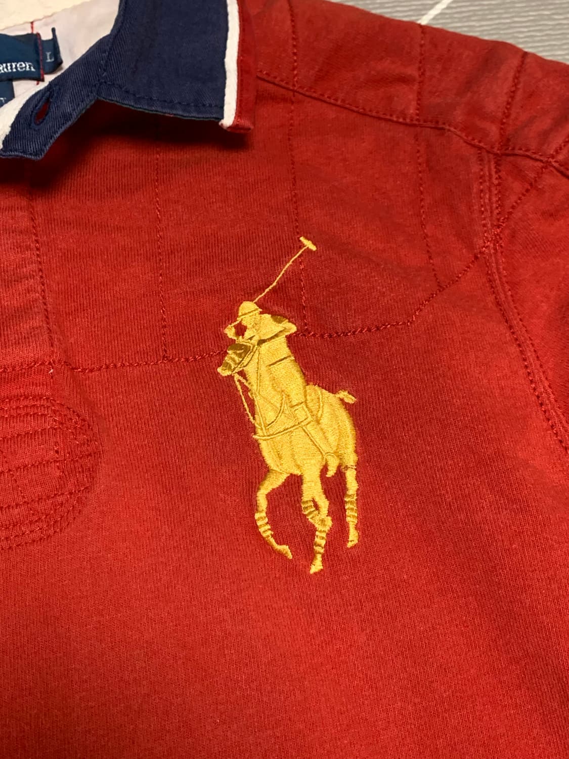 폴로 빅포니 카라티 긴팔 레드 상품이미지4