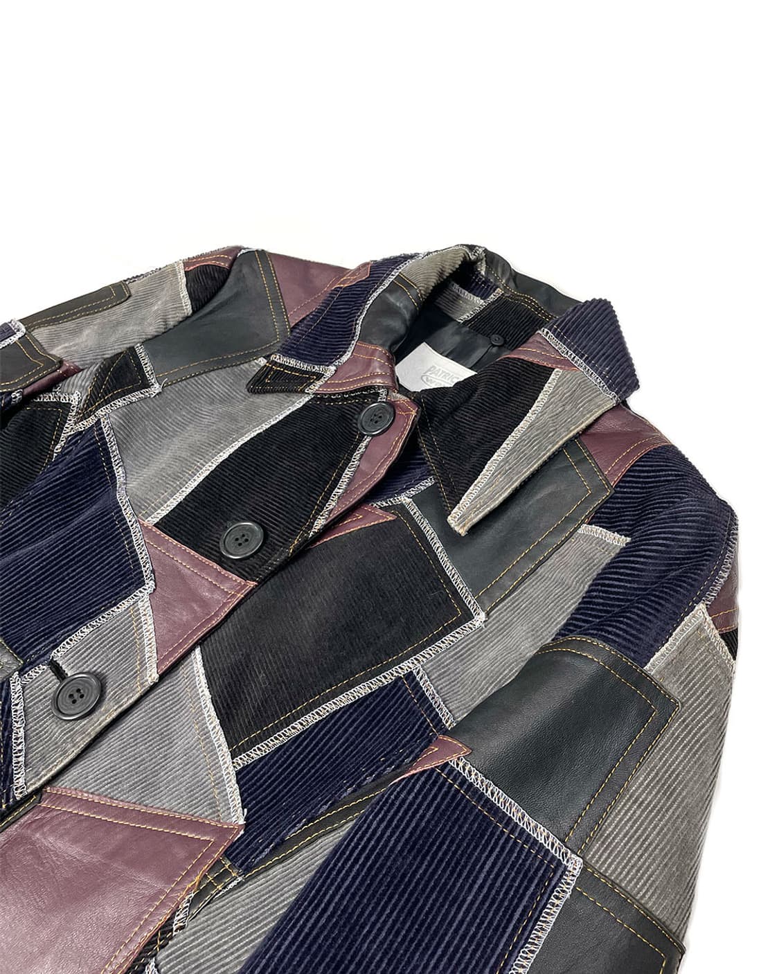 vintage 패치워크 롱 자켓 상품이미지3