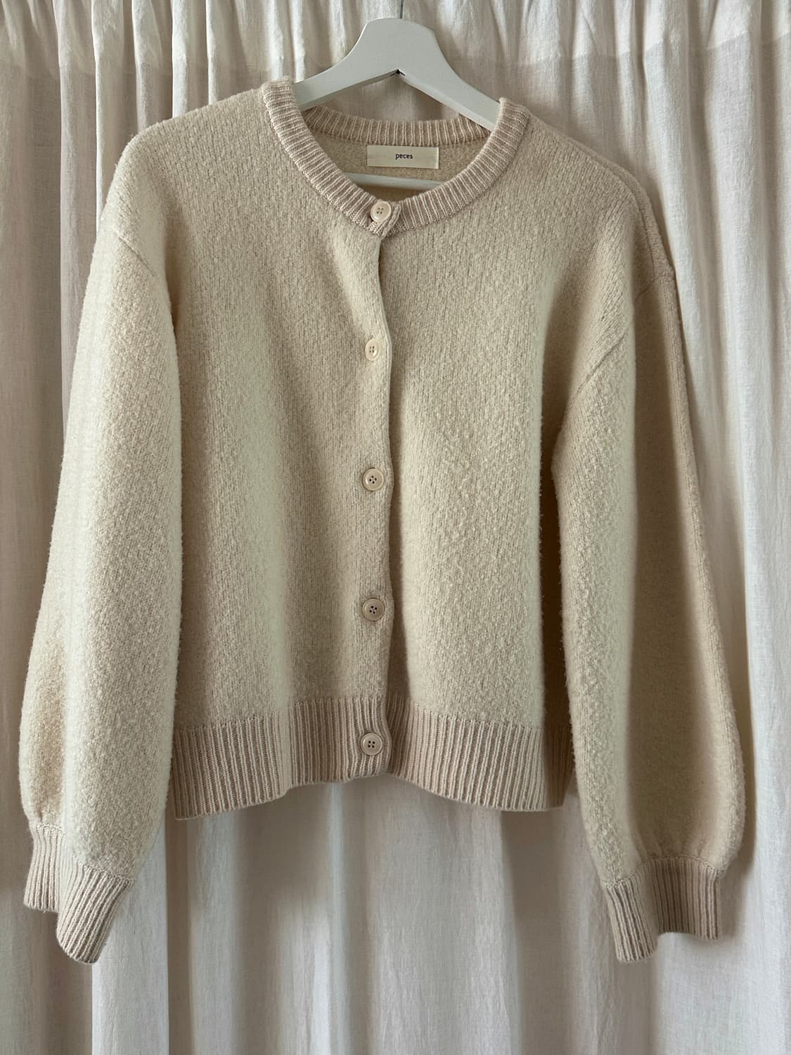 페세스 부클 크림가디건 Chagall Boucle Cardigan (Cr 상품이미지1