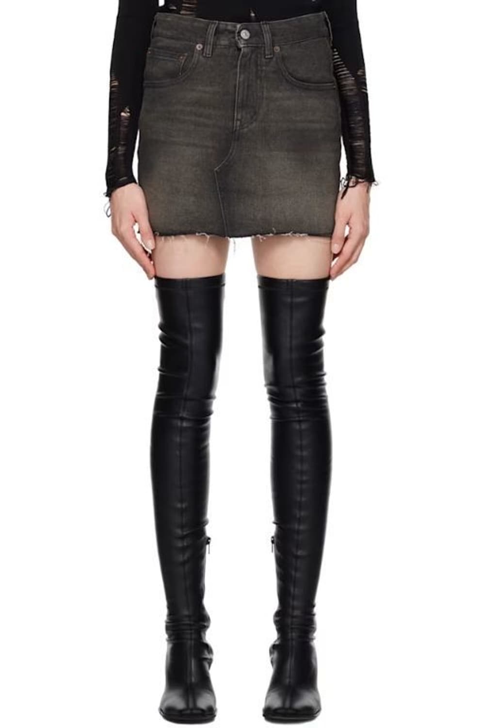 마르지엘라 MM6 워싱 데님 스커트 상품이미지7