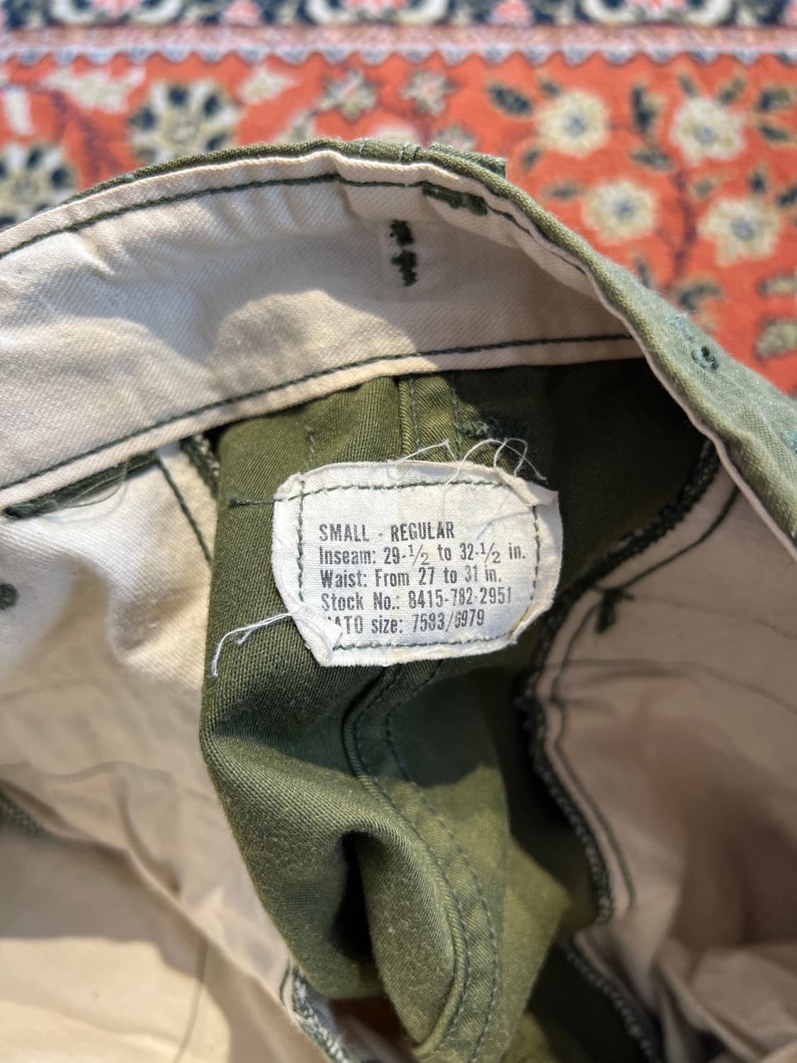 [S] U.S Army M65 OG 필드팬츠 상품이미지4