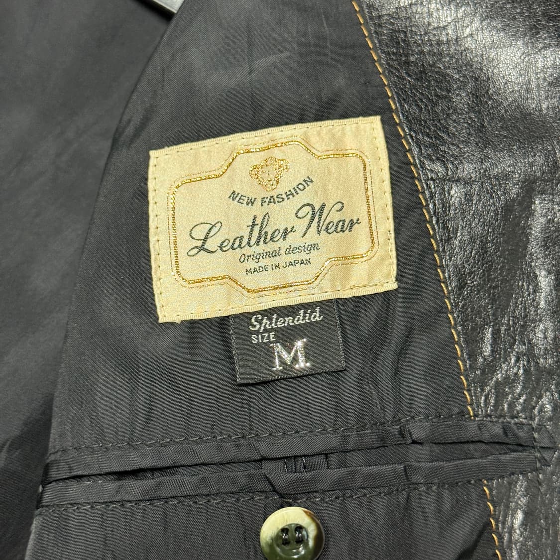 VTG 빈티지 100% 쉽스킨 왁스 코팅 글로시 양가죽 코트 상품이미지6