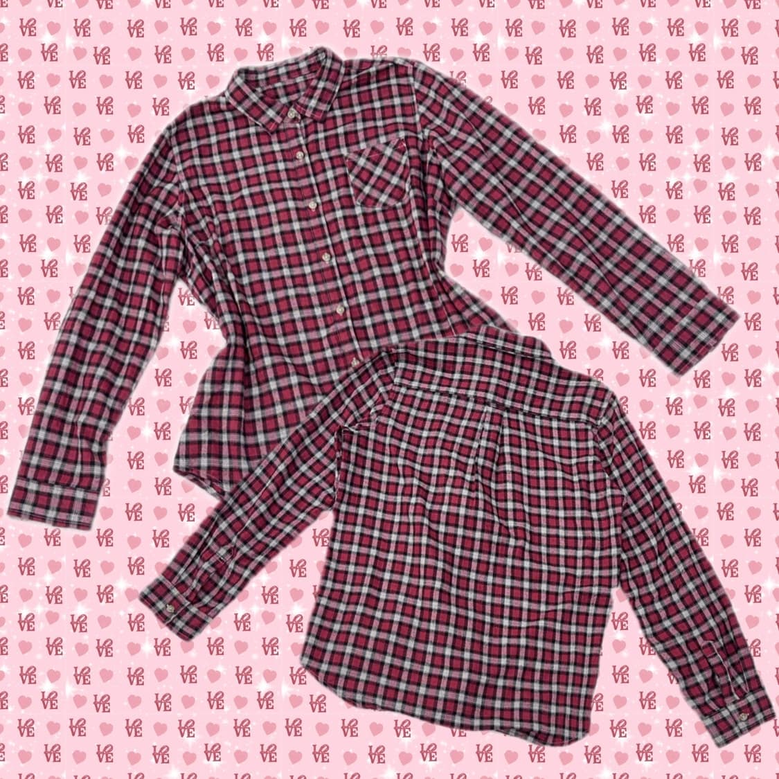 블랙 레드 체크 셔츠  상품이미지1