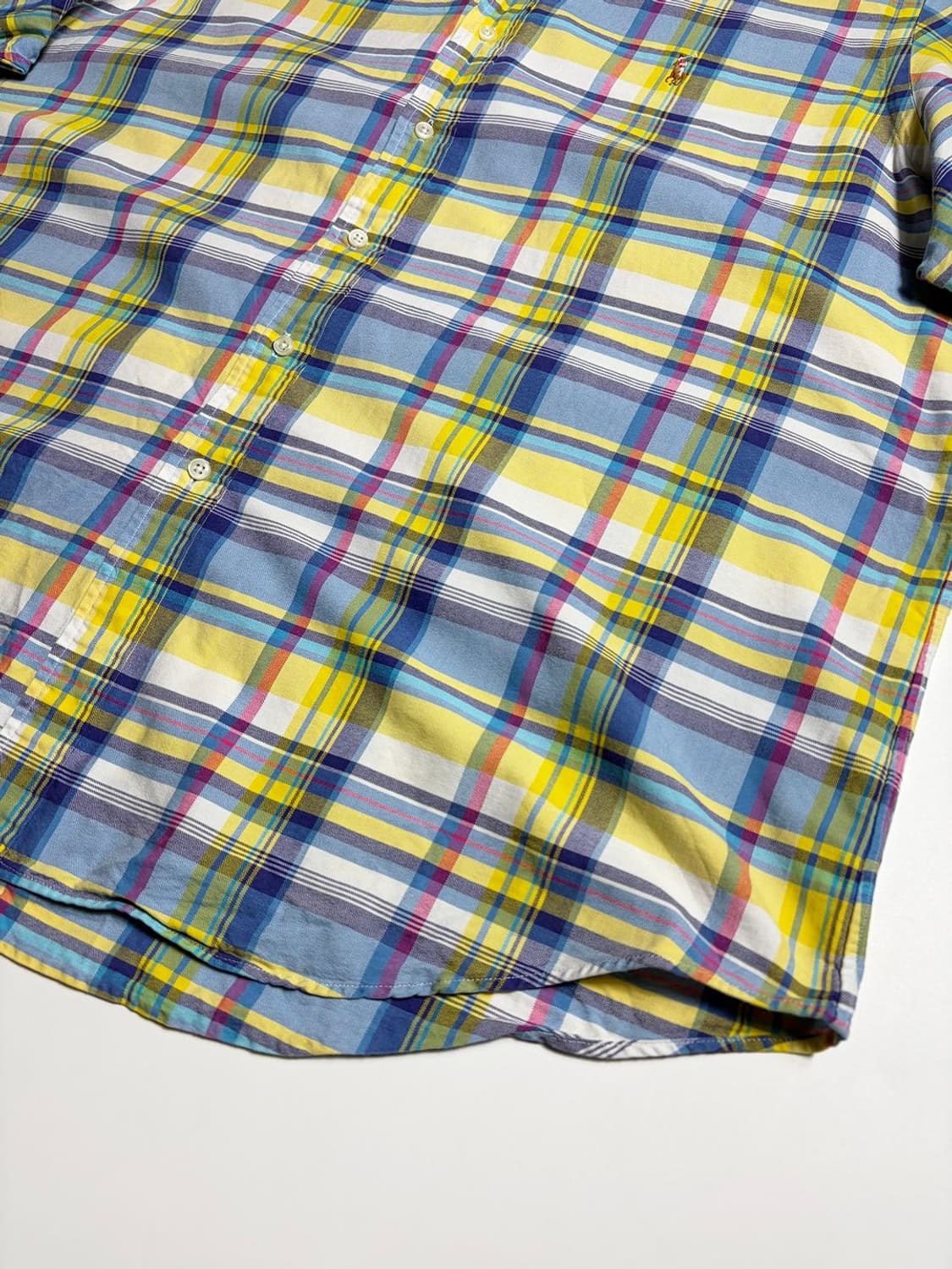 폴로 랄프로렌 마드라스 포니 자수 반팔 셔츠 R2340 상품이미지3