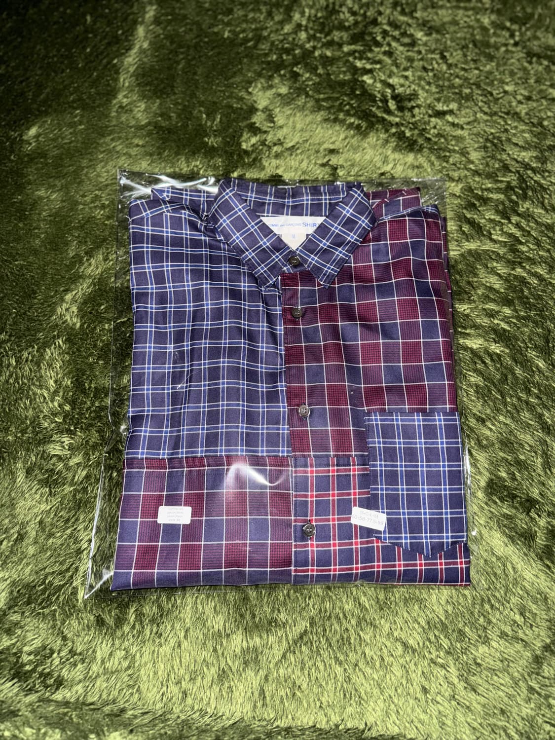 [M] 꼼데가르송 셔츠 Made in France 패치워크 셔츠 상품이미지10