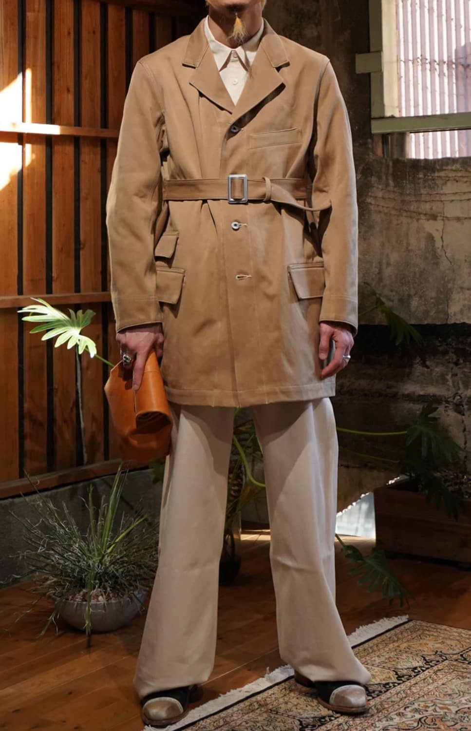 타이가 타카하시 벨티드 코트 (40) 상품이미지8