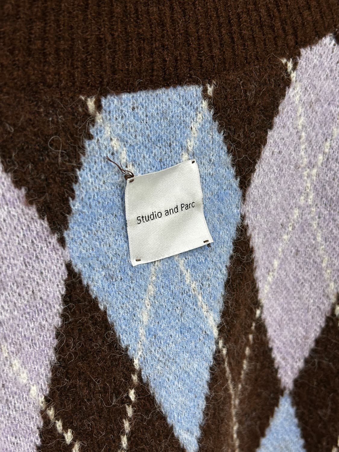 스튜디오앤파르크 아가일 가디건 상품이미지6