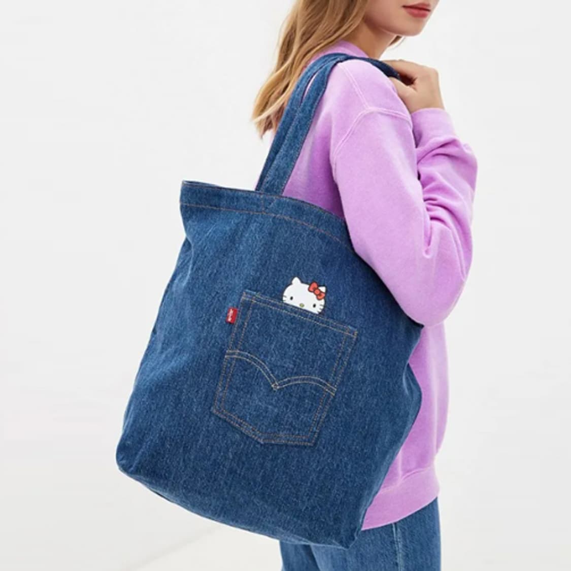 리바이스 X 헬로키티 데님 토트백 상품이미지2