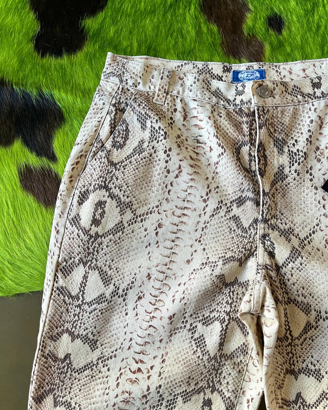 Old BLUEMARINE Archive Python Wide Pants 상품이미지4
