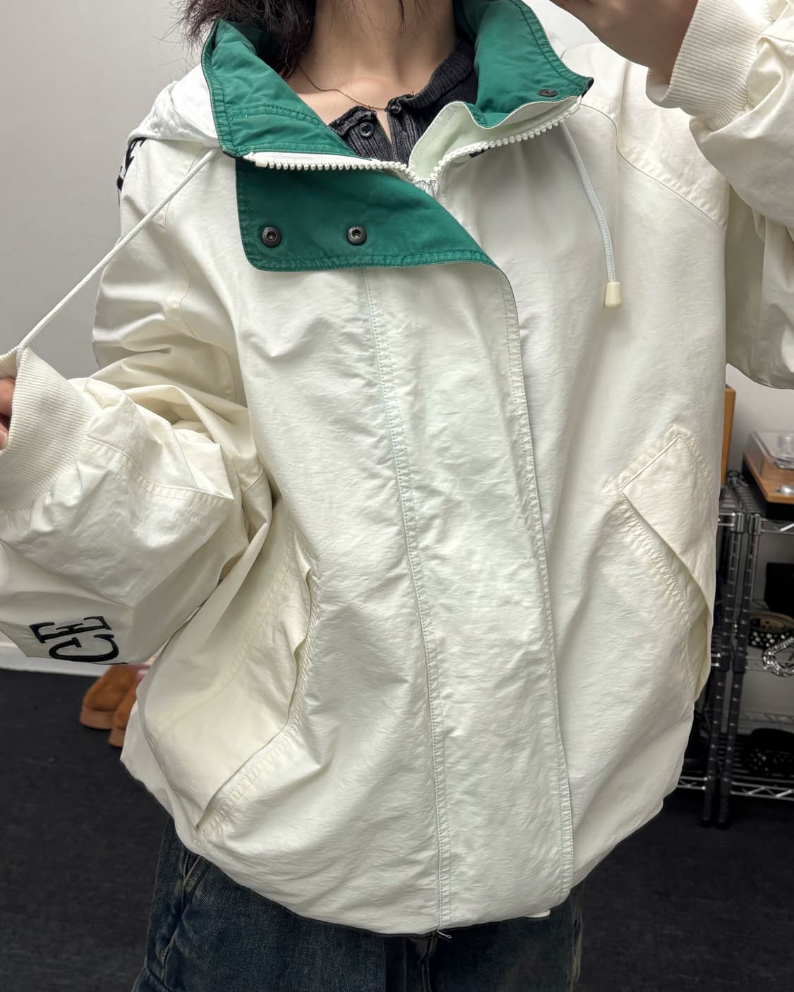 노티카 90s 챌린저 코튼쉘 후드 자켓 상품이미지1