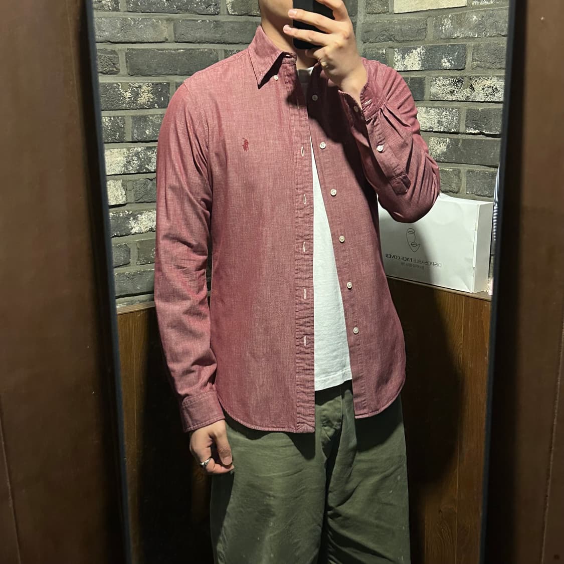 M) 폴로 랄프로렌 솔리드 옥스포드 셔츠 슬림핏 상품이미지8