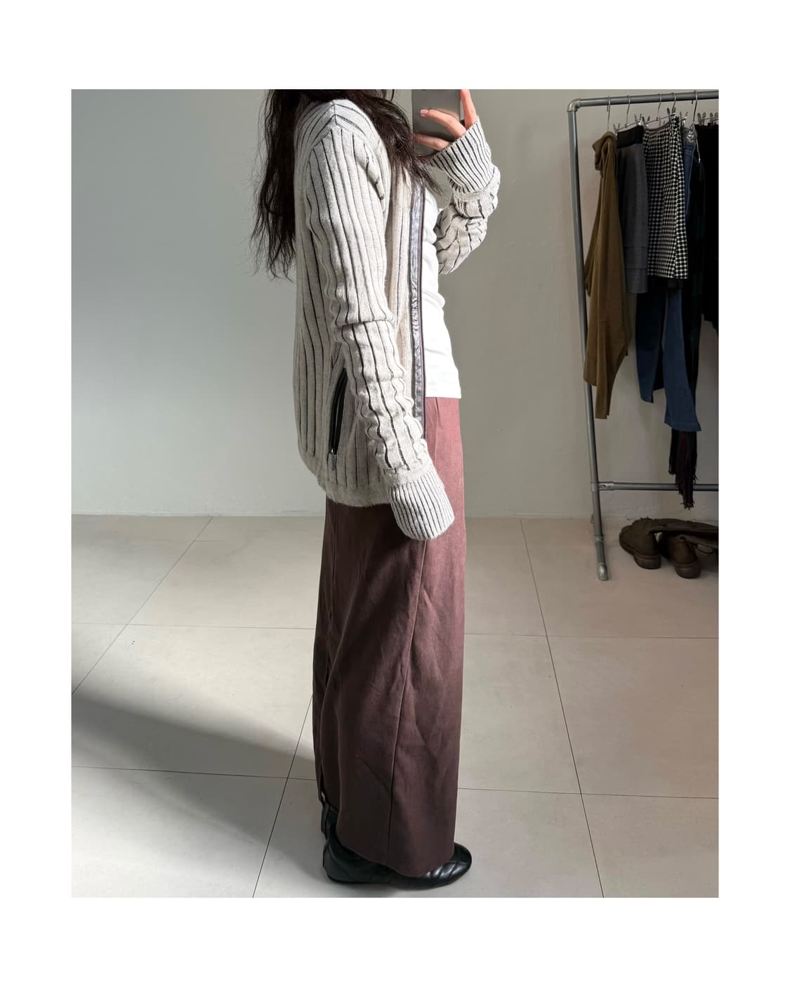 빈티지 니트 집업 상품이미지2