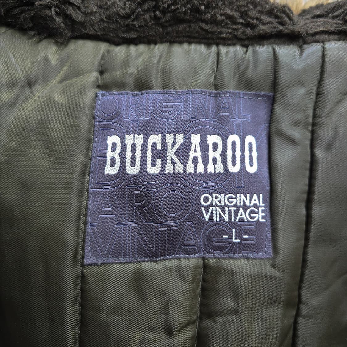 버커루(BUCKAROO) 퍼 후드 야상 자켓 L 상품이미지9