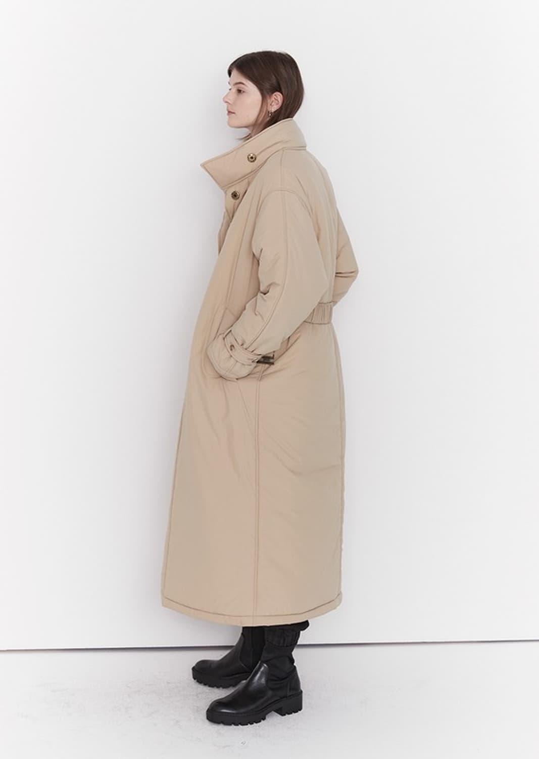 모우트 하이넥 롱패딩코트 상품이미지4