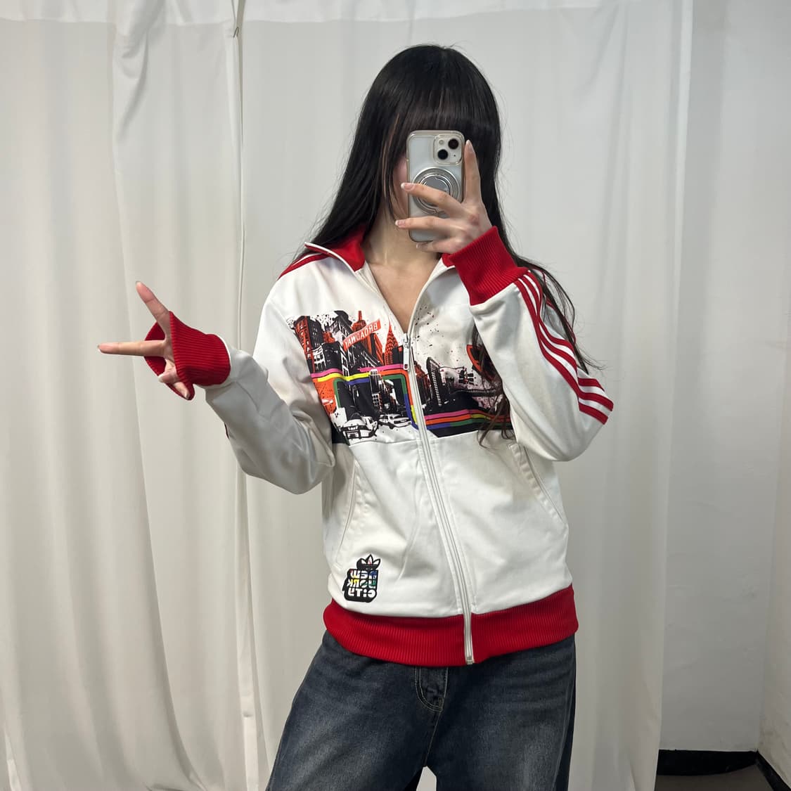 Adidas Manhattan Red & White Jersey 상품이미지1