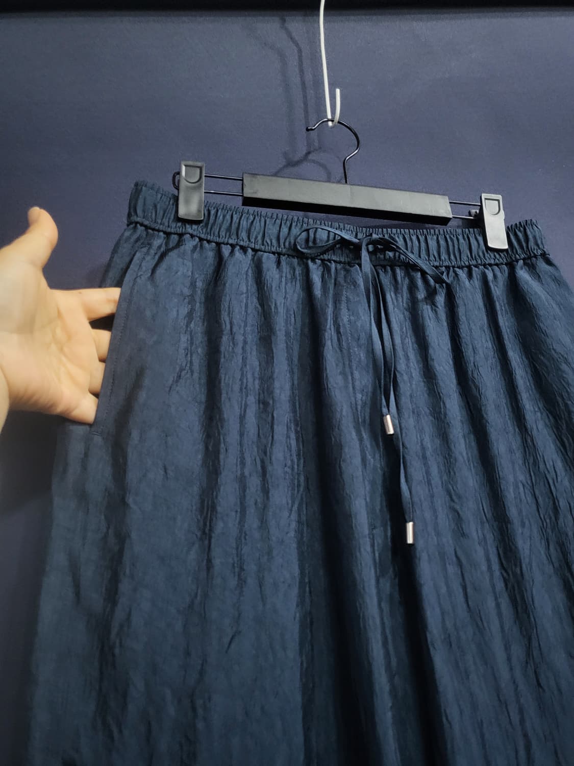 데렉램 뉴욕 밴드 스트링 와이드 팬츠 상품이미지2