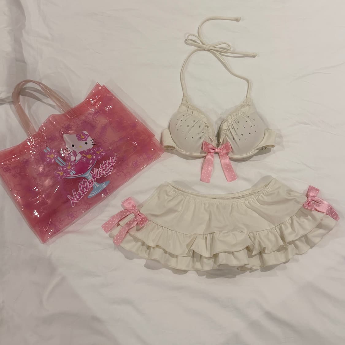 딸기우유 리즈리사 비키니 빈티지 수영복 라떼갸루 히메오네 양산형지뢰계 상품이미지1