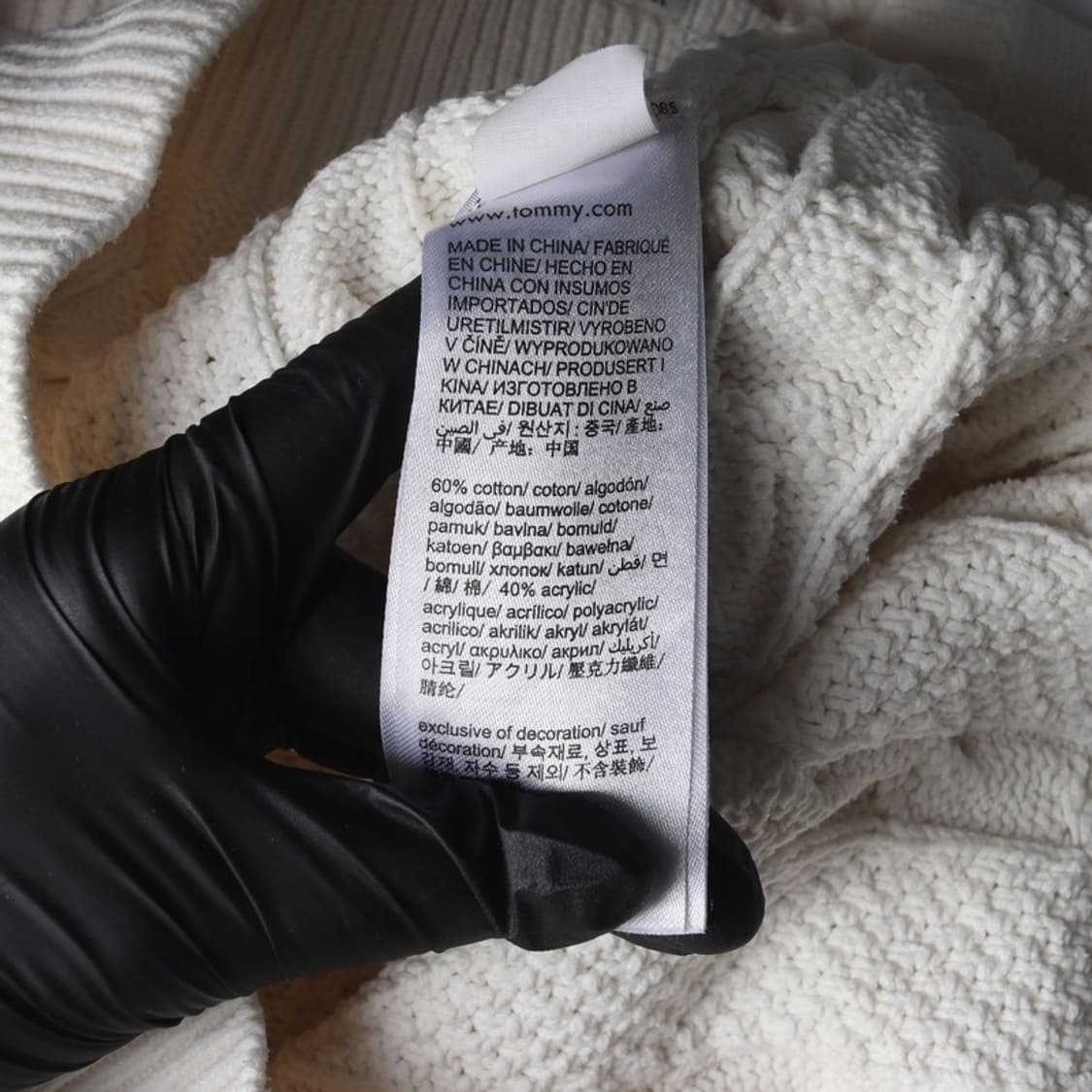 타미힐피거 코튼 블렌드 케이블 꽈배기 니트 상품이미지6