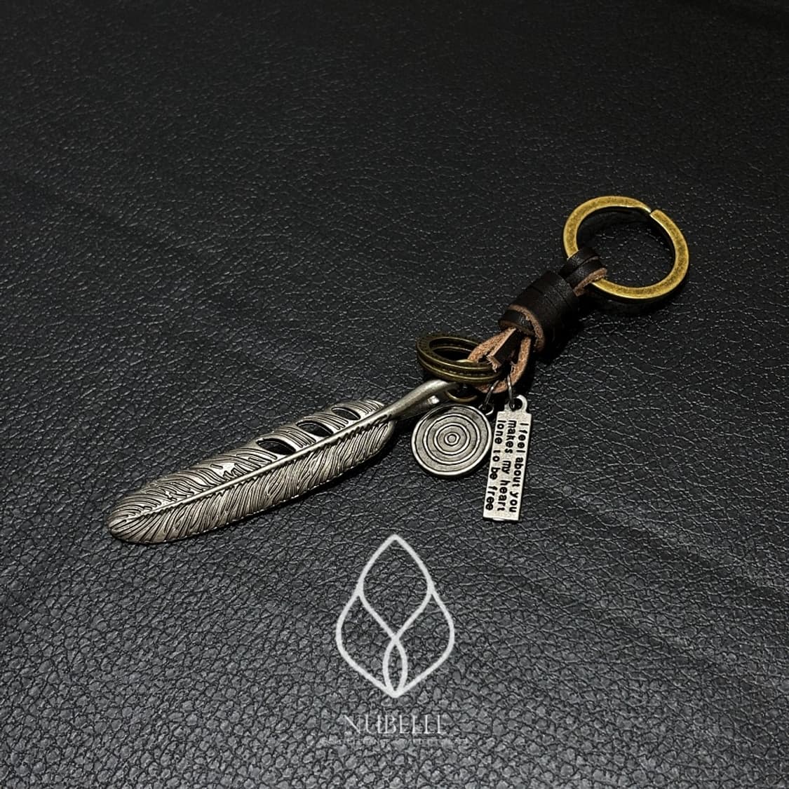 🌗 Vintage feather keyring / 빈티지 깃털 키링 상품이미지1
