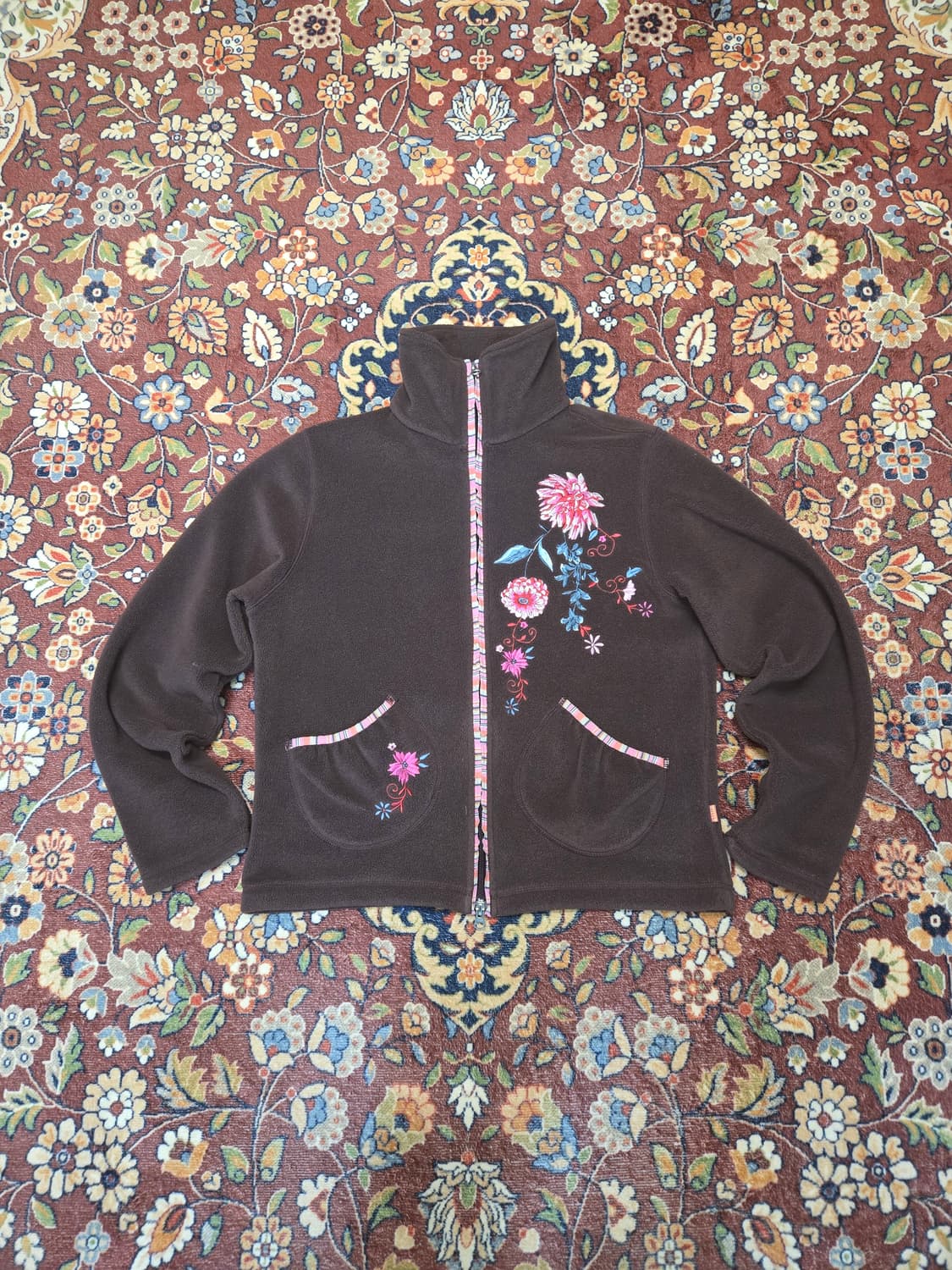 오일릴리(Oilily) 아트 패턴 플리스 자켓 (L) 상품이미지1