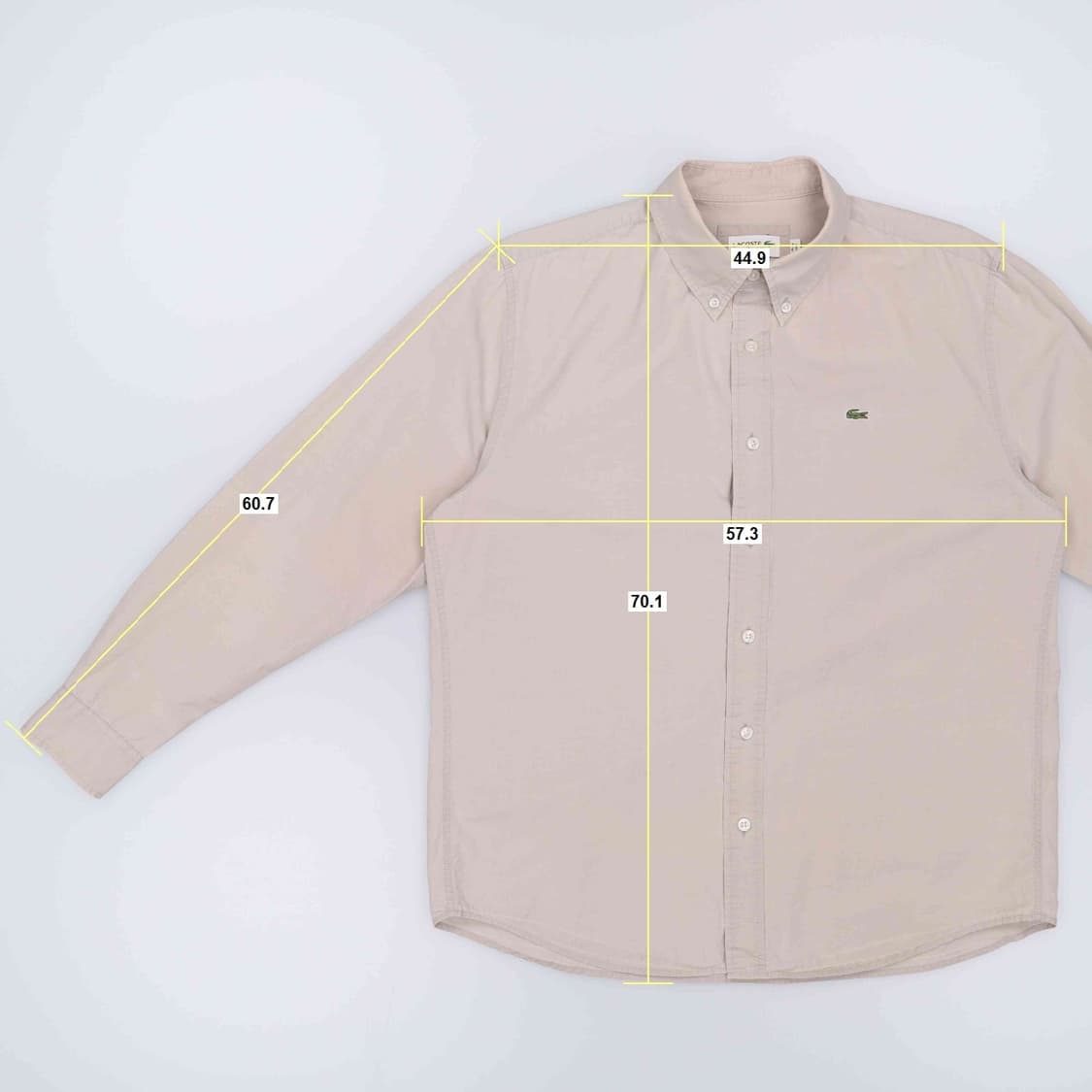 [US L] 라코스테 가먼트다이 옥스포드 셔츠 남방 3784 상품이미지9