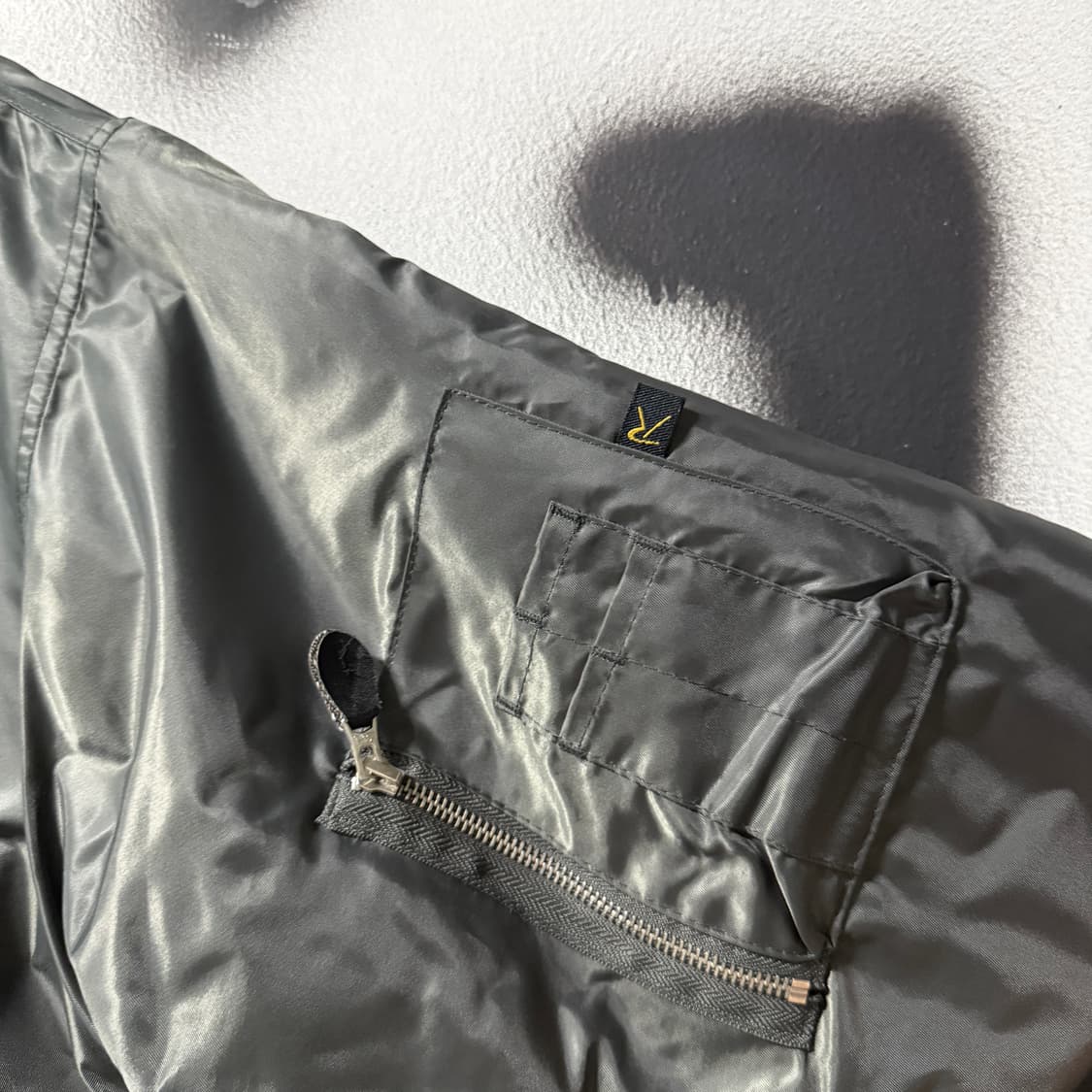 로스코 빅사이즈 리버시블 ma-1 플라이트 봄버 자켓 세이지그린 상품이미지5