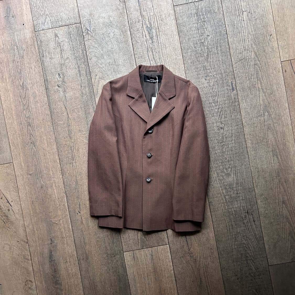 90's Brown Stripe Jacket 상품이미지1