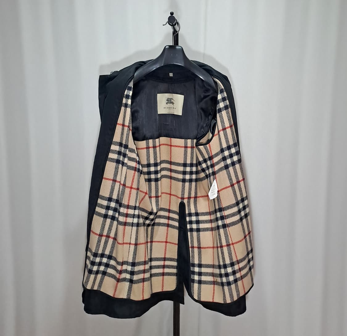 (택포) 버버리 블랙 개버딘 내피포함 롱코트 50 B690 상품이미지6