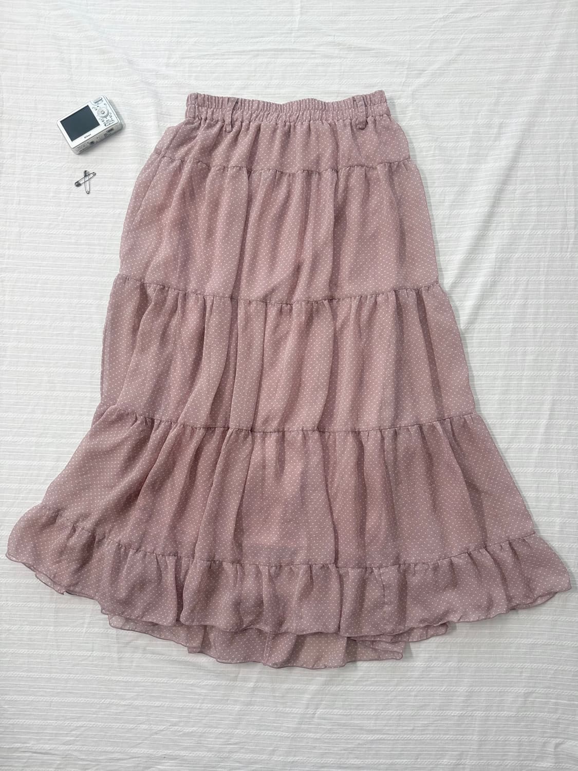 요시 스탬프 티 도트 롱 스커트 2pcs SET 상품이미지10