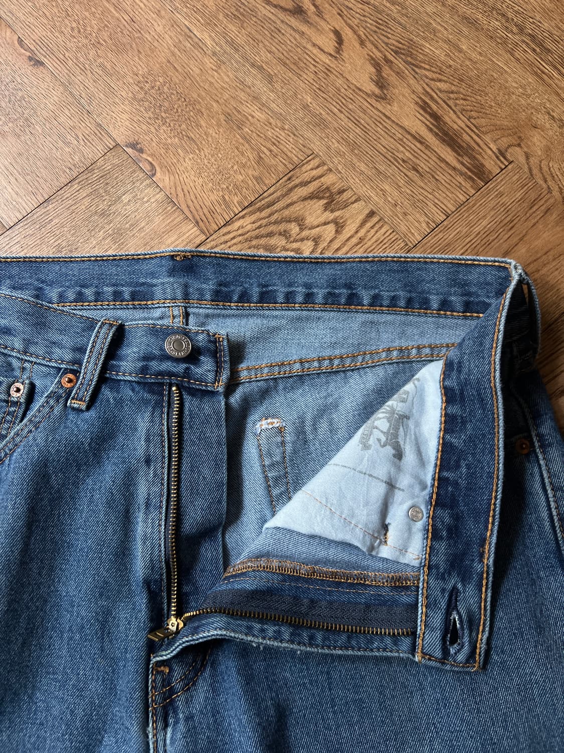 [34]리바이스 505 미디엄블루 데님 팬츠 상품이미지2