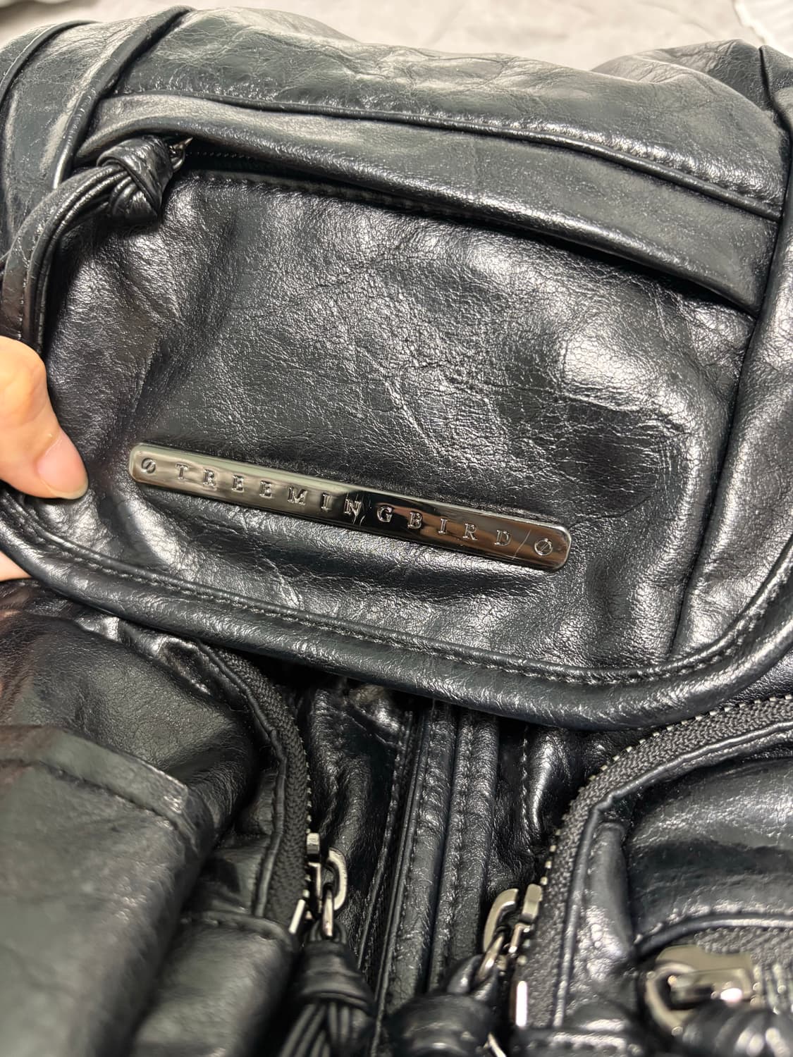 트리밍버드 미니 백팩 블랙 상품이미지3