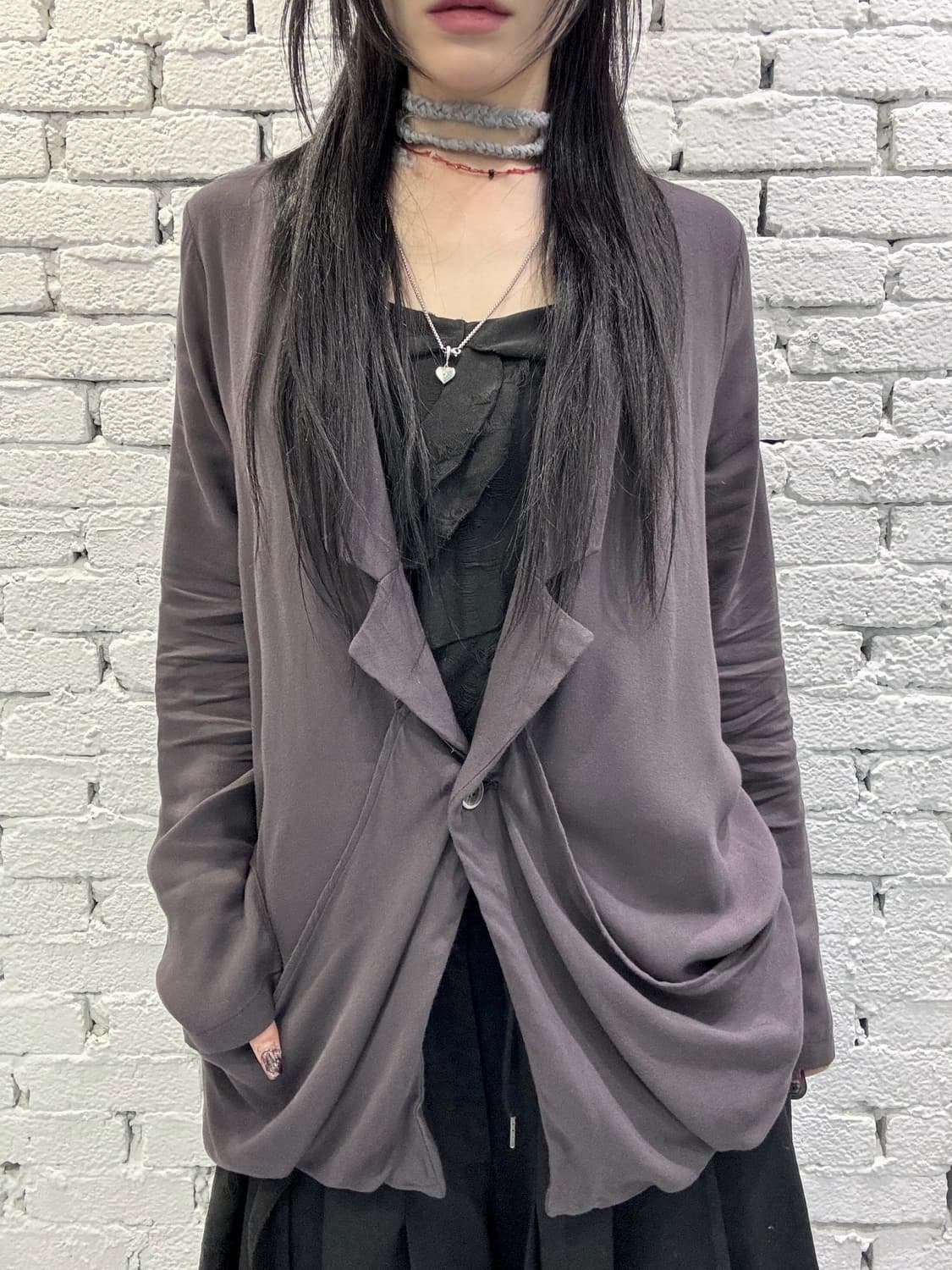 Pocket Drape Blazer Jacket 상품이미지2