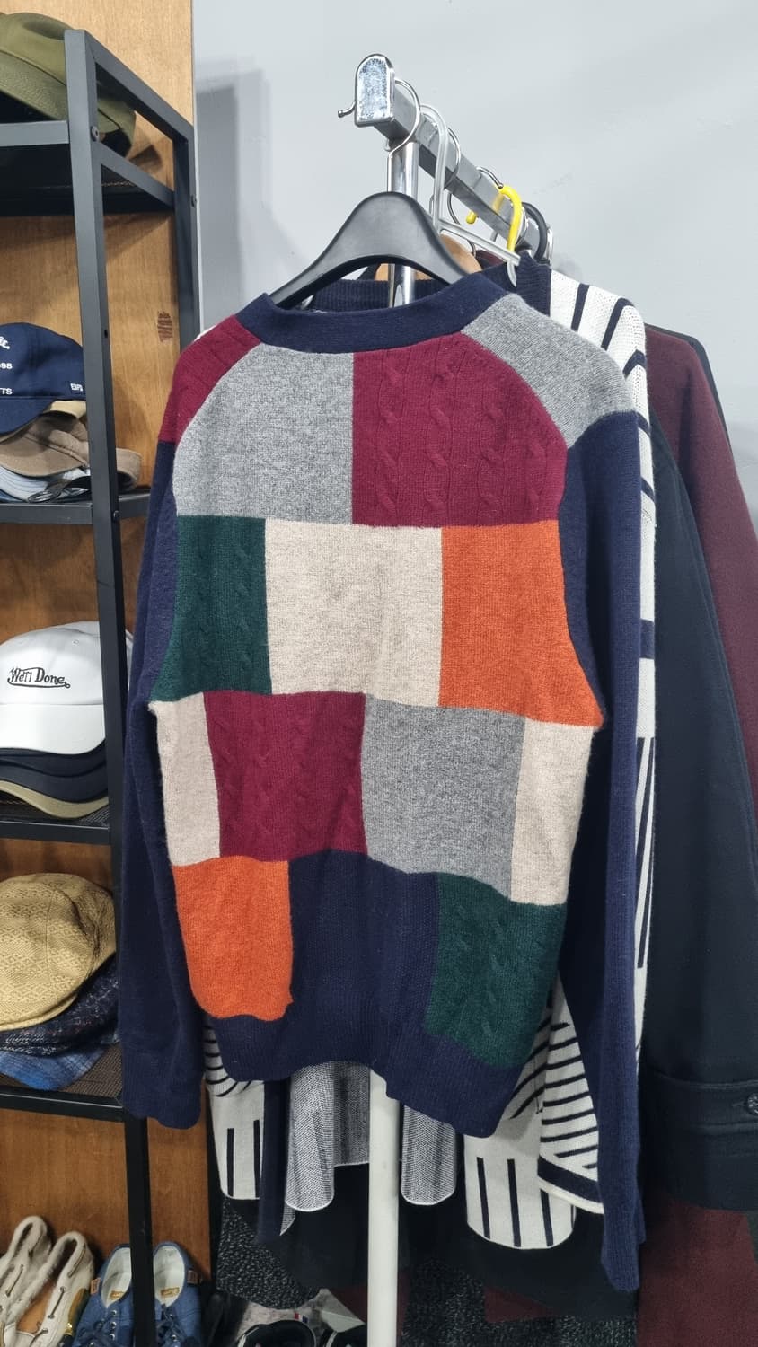 브룩스 브라더스 램스울 컬러블록 남성 가디건 95size 상태10/8 상품이미지3