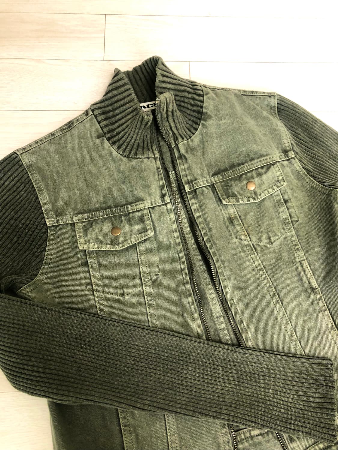 BLACKUP Zipup olive  jacket 상품이미지2