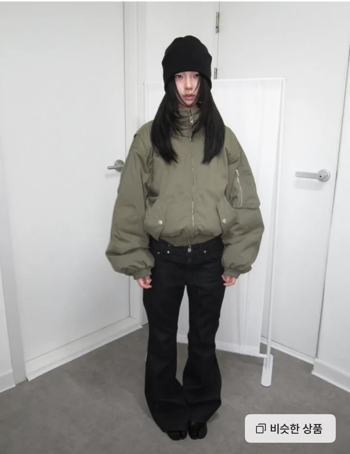 쓰리와이와이 봄버 자켓 카키 상품이미지1