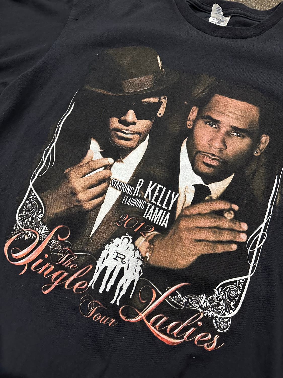 빈티지 R.kelly 2012 Tour 랩 티셔츠  상품이미지2